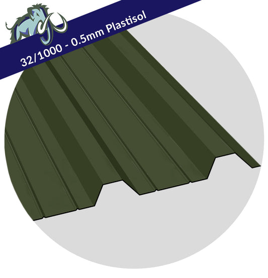 32/1000 - 0.5mm Plastisol Coated Wall Sheet